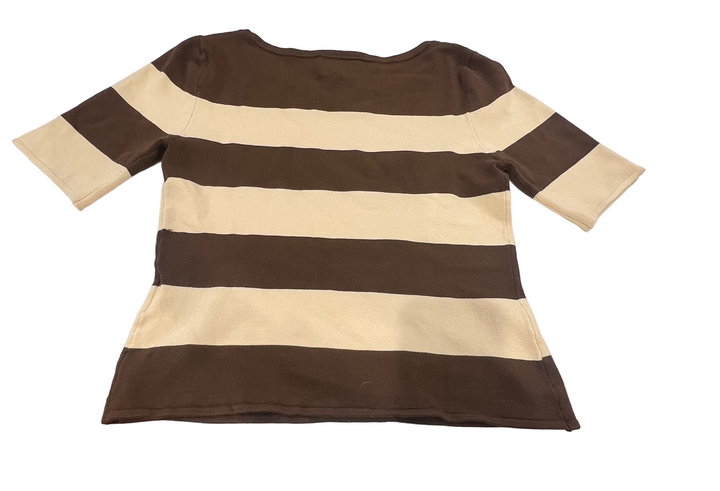 The Posse Theo Top In Chocolate Stripe- M