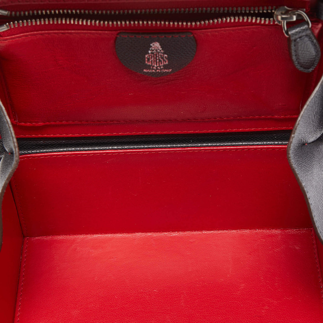 Mark Cross Dark Grey Leather Grace Box Bag