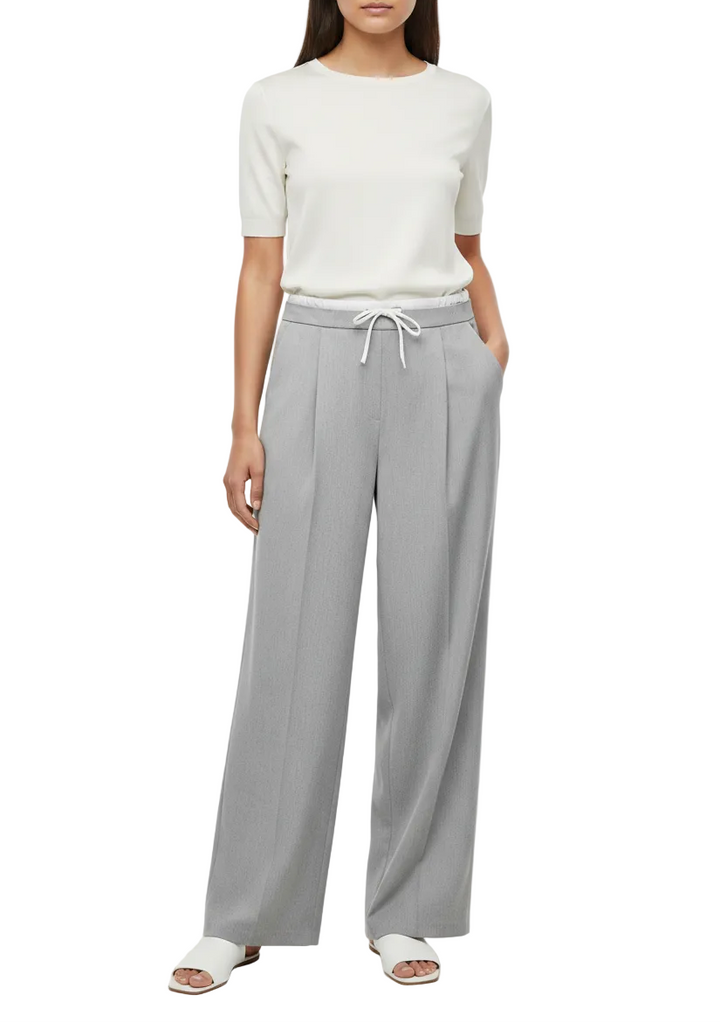 Zara Wide-Leg Trousers with Double Waistband - XS