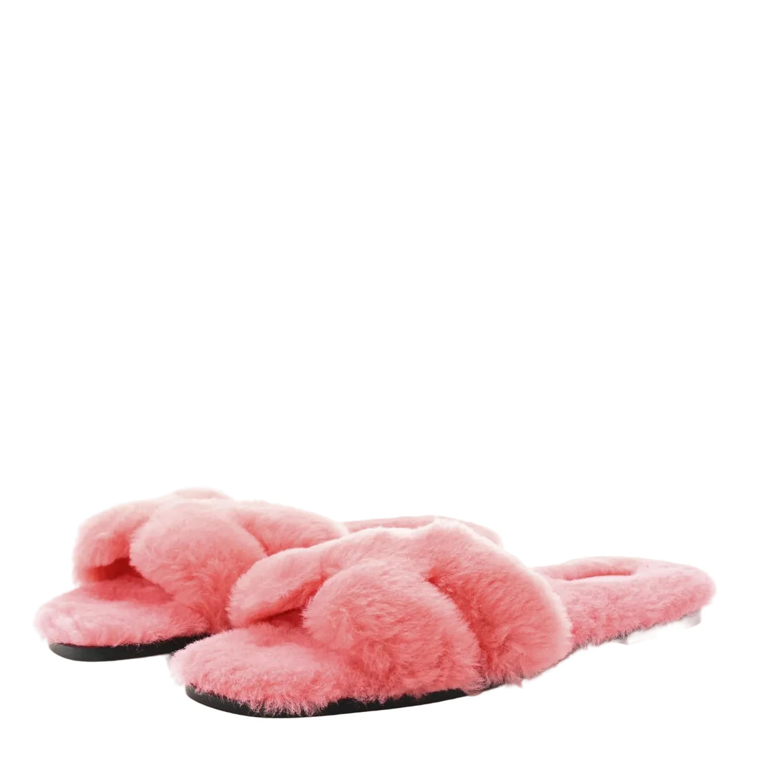 Hermes Woolskin Oran Sandals - 40
