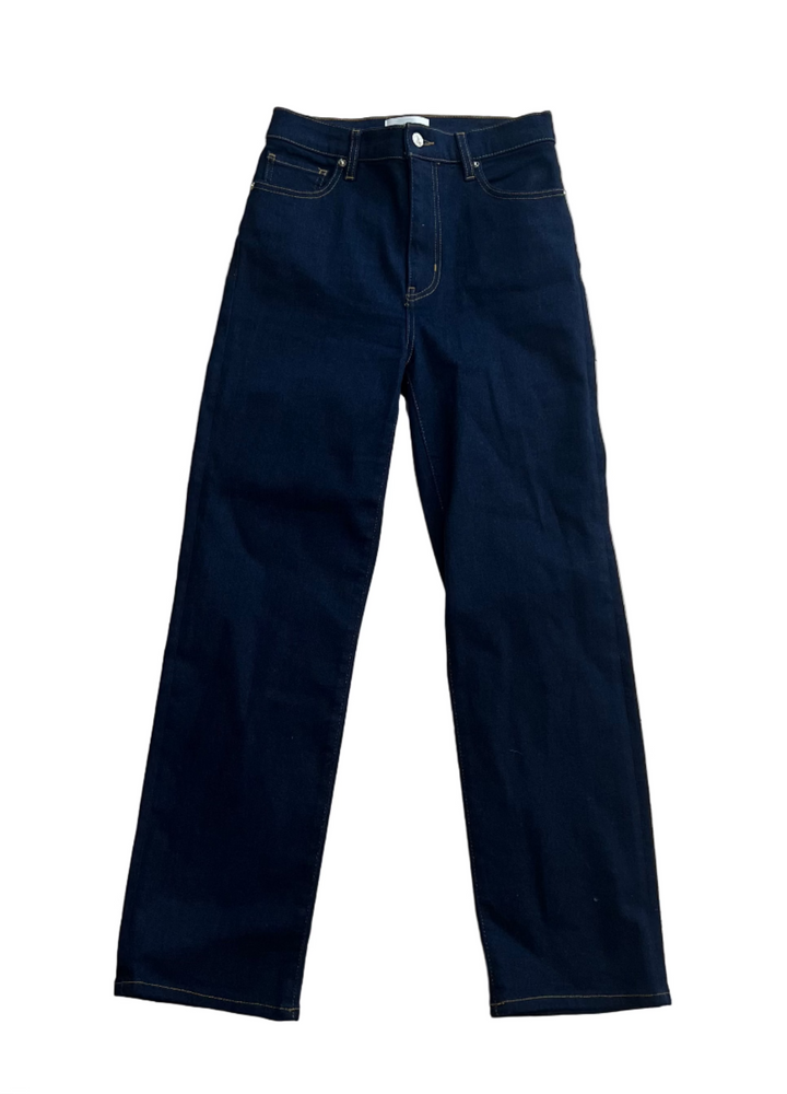 Frame High-Rise Slim-Leg Jeans- 28