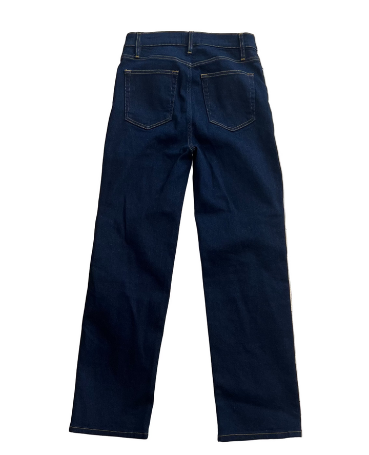 Frame High-Rise Slim-Leg Jeans- 28