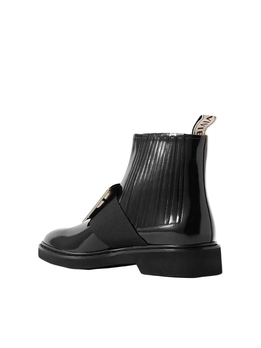 Roger Vivier Viv Ranger Embellished Patent-Leather Chelsea Boots - 37.5