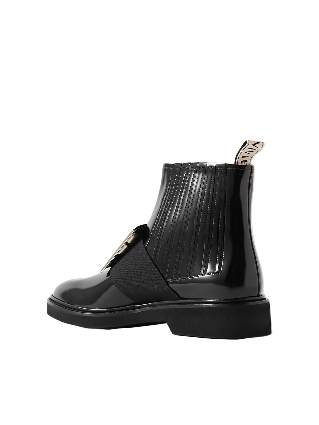 Roger Vivier Viv Ranger Embellished Patent-Leather Chelsea Boots - 37.5