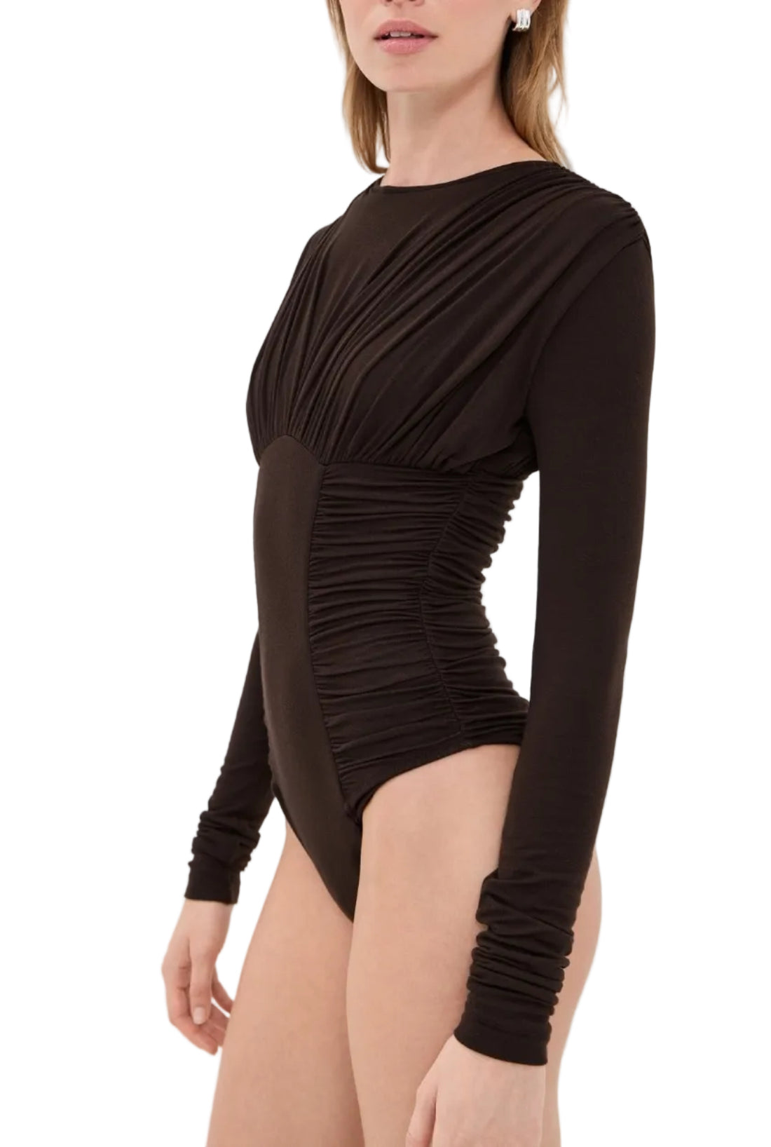 Agolde Abbi Ruched Bodysuit - S