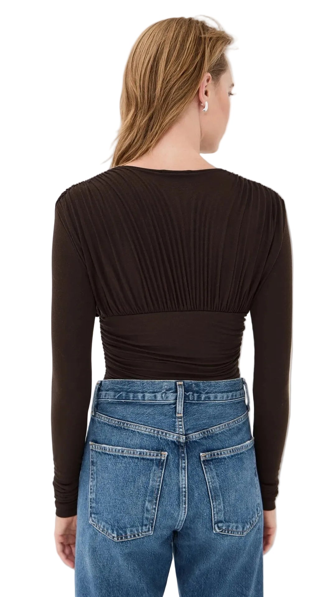 Agolde Abbi Ruched Bodysuit - S