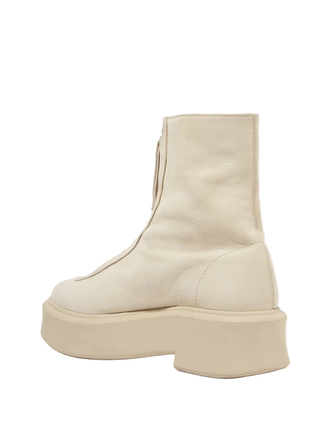 The Row Textured-Nubuck Platform Ankle Boots - 37.5
