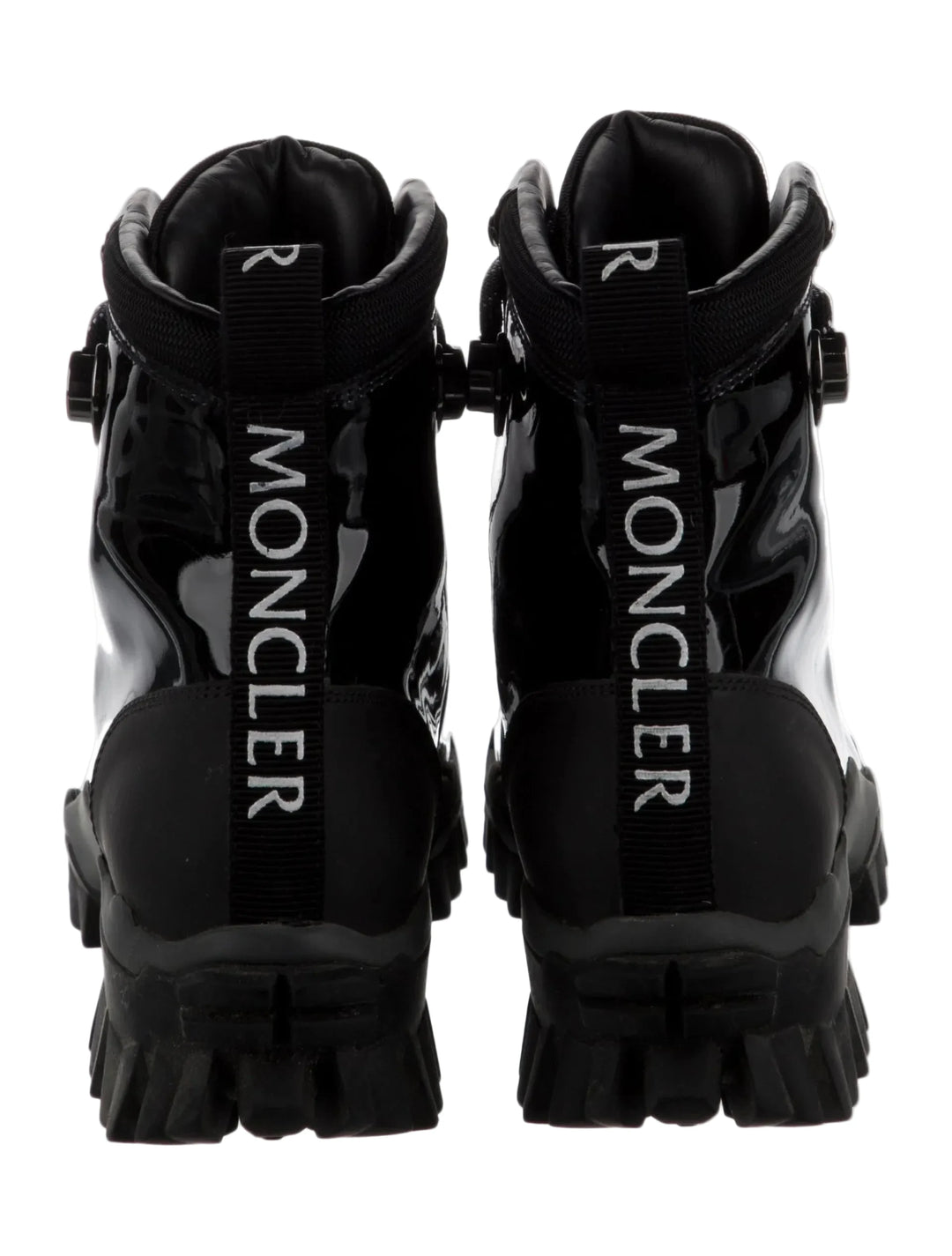 Moncler Helis Patent Leather Combat Boot - 38