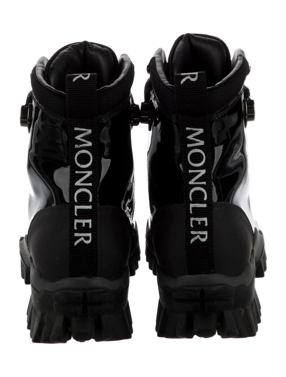 Moncler Helis Patent Leather Combat Boot - 38