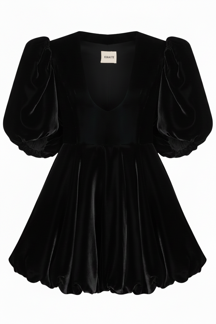 Khaite Leona Velvet Mini Dress - 2