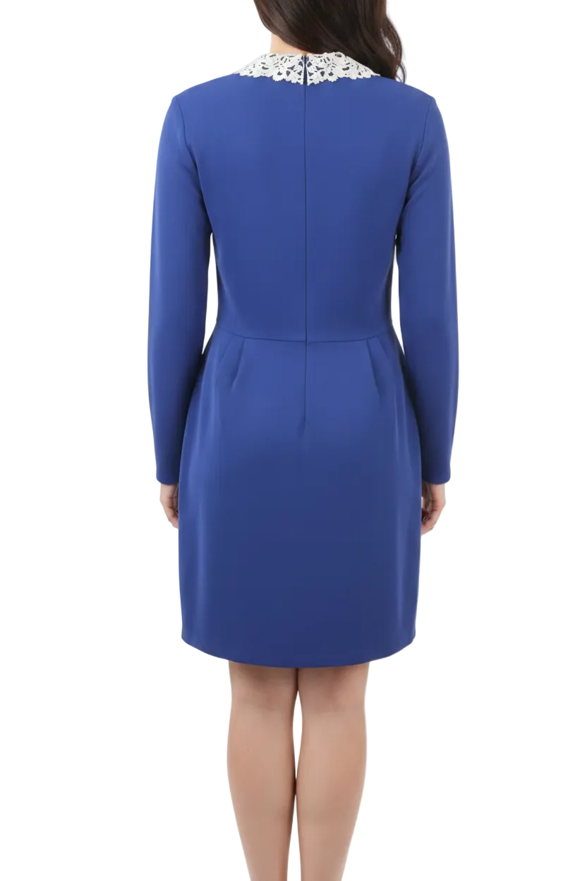 Valentino Blue Peter Pan Collar Dress - S