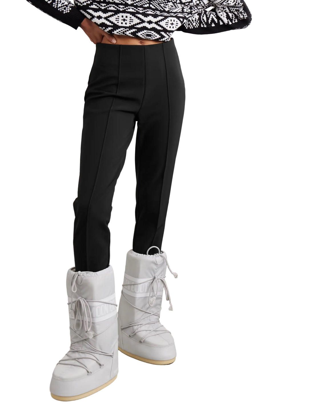 Bogner Elaine Embroidered Stretch Stirrup Ski Pants - 4