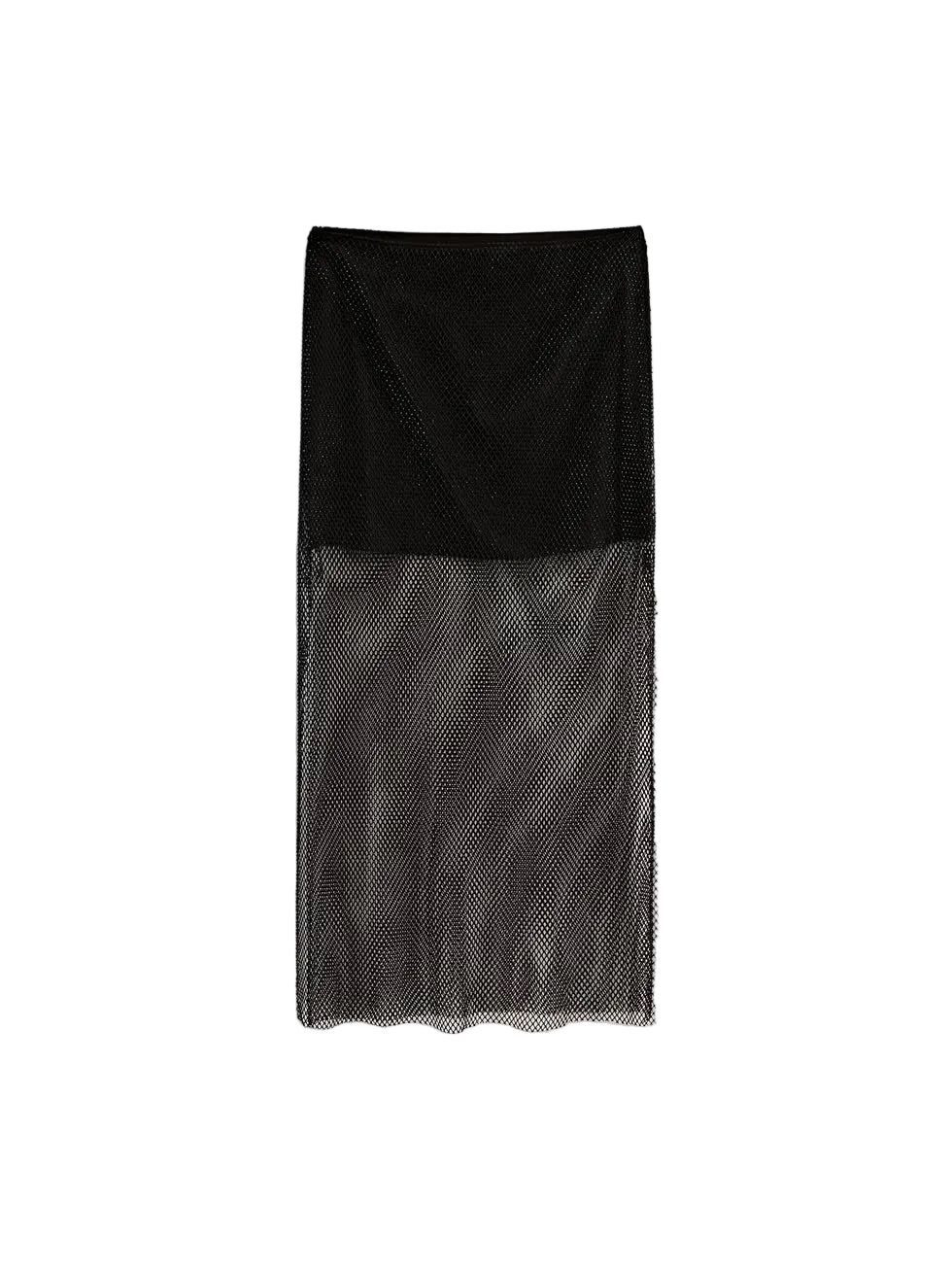 Massimo Dutti Double Fabric Beaded Mesh Skirt - 34