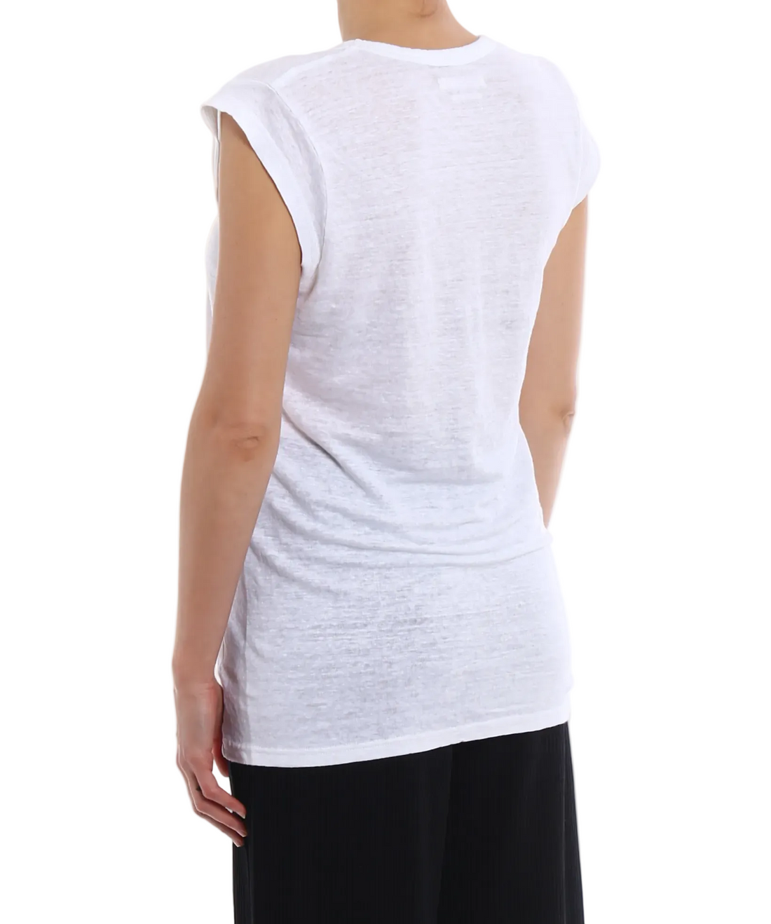 Isabel Marant Étoile Zanky Scoop Neck White Tank Top - S