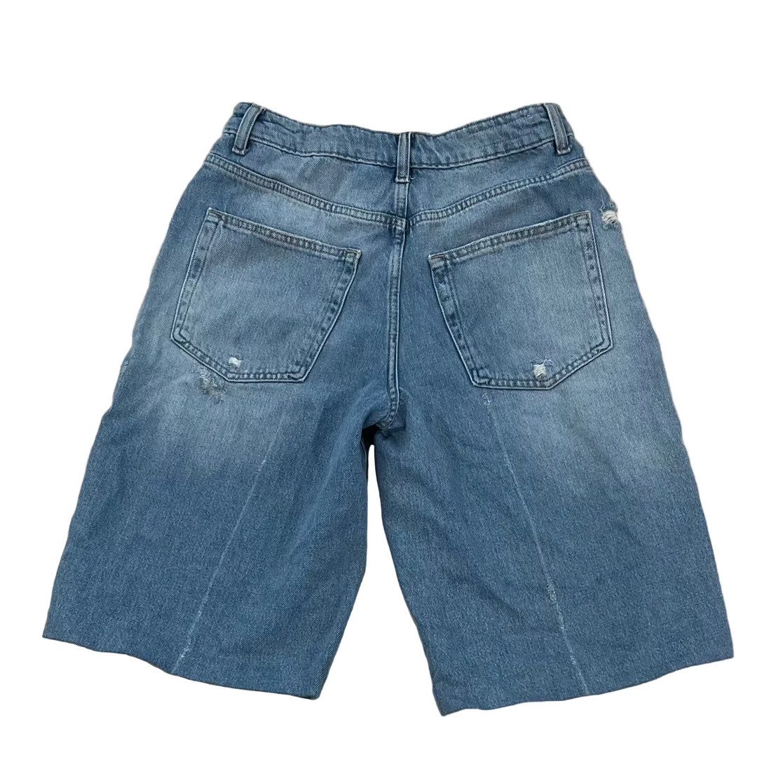 Zara BAGGY FIT DENIM BERMUDA SHORTS- 4