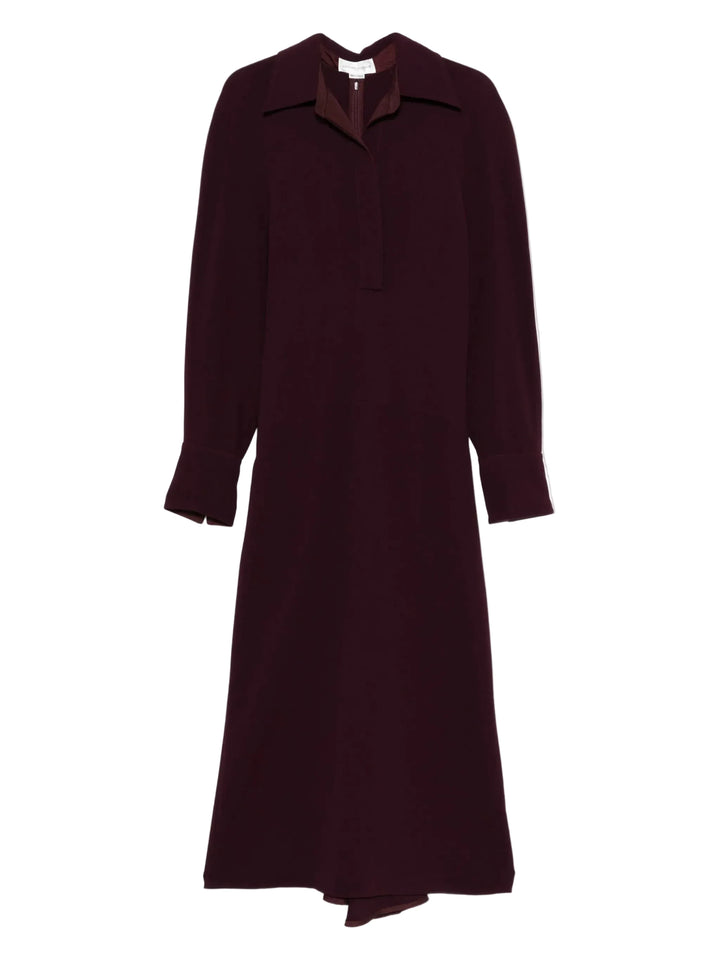 Victoria Beckham Puff-Sleeve Midi Dress - 0