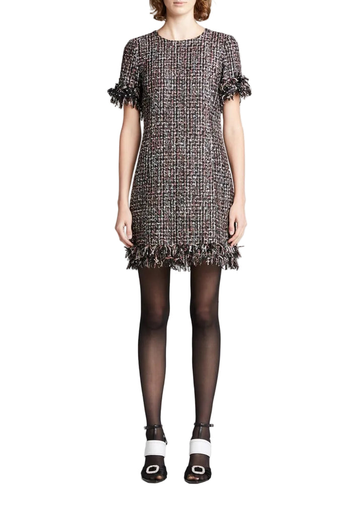 Prabal Gurung Tweed Fringe Sheath Dress - 4