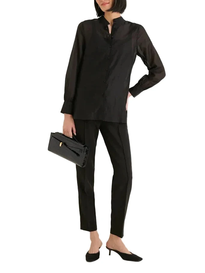 Tuckernuck Black Sheer Organza Camelot Tunic - XXS