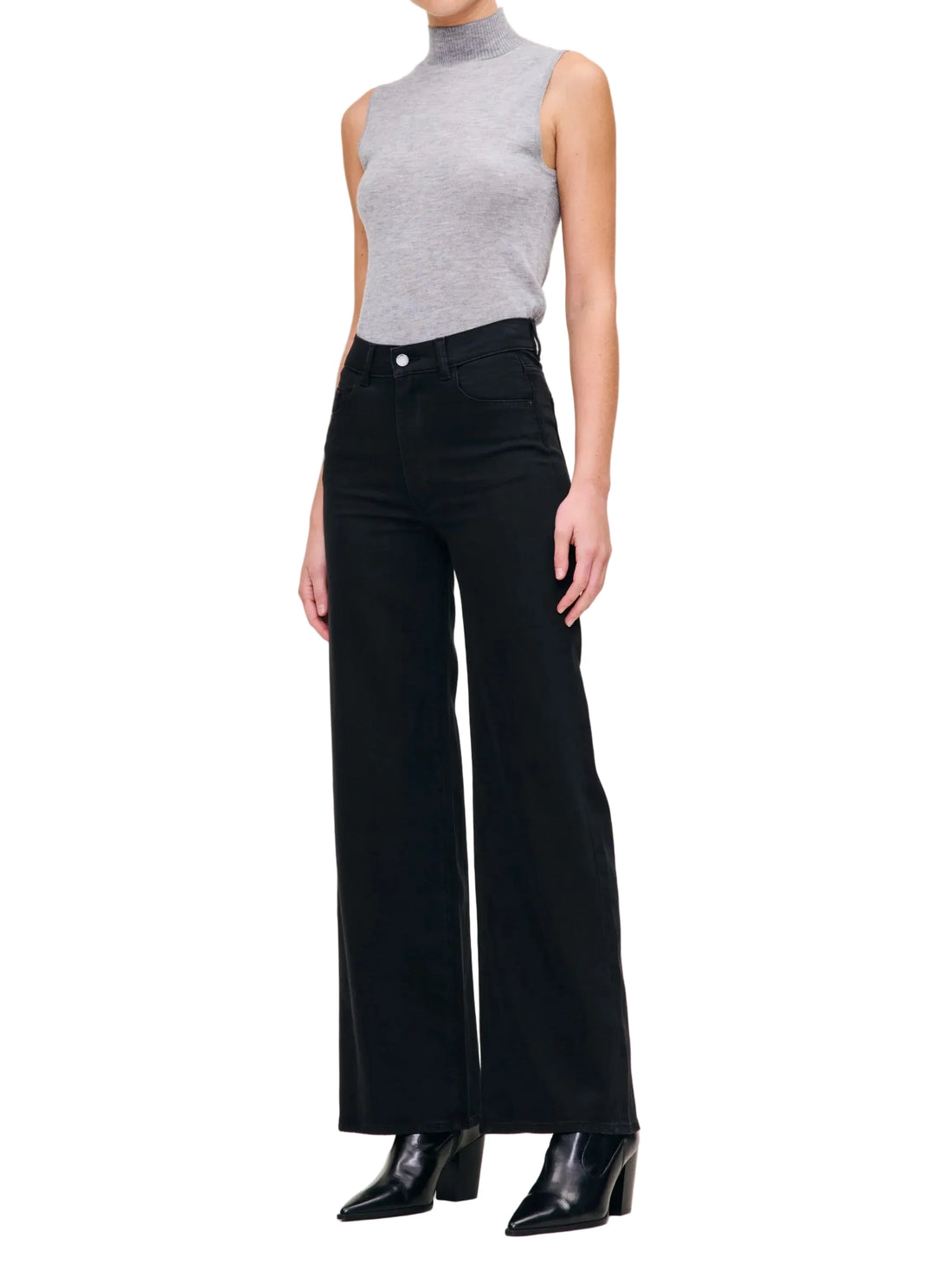 DL1961 Hepburn Wide Leg High Rise 32" Jeans - 24