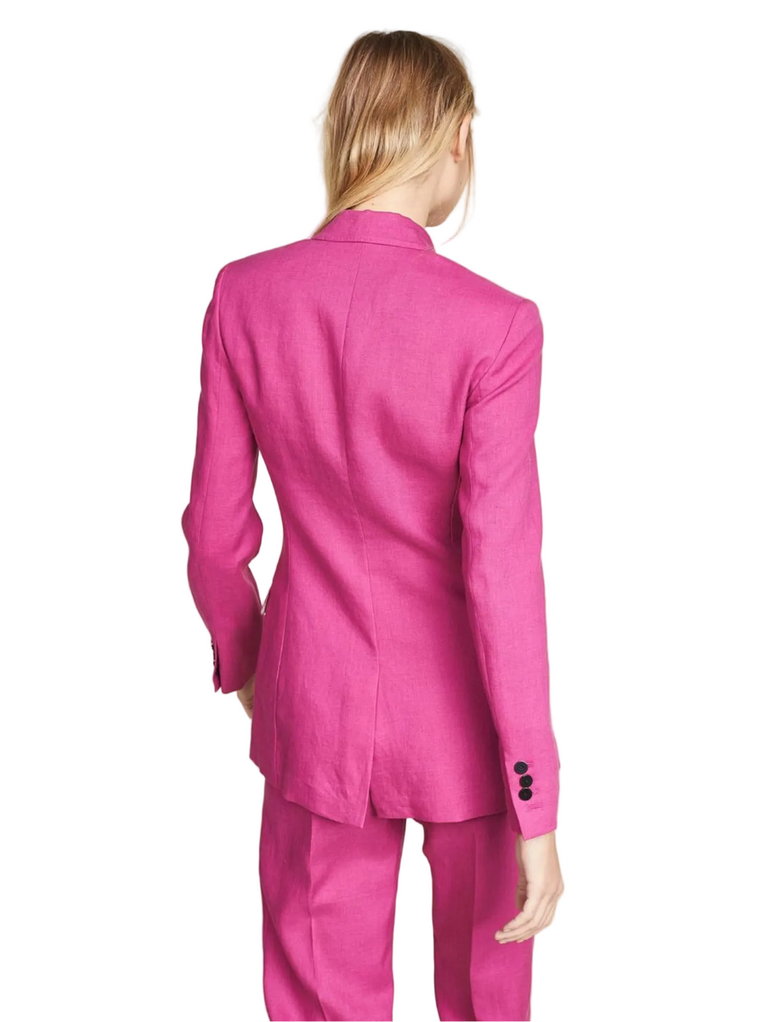 Theory Double Breasted Tailor Pure Linen Jacket - 0