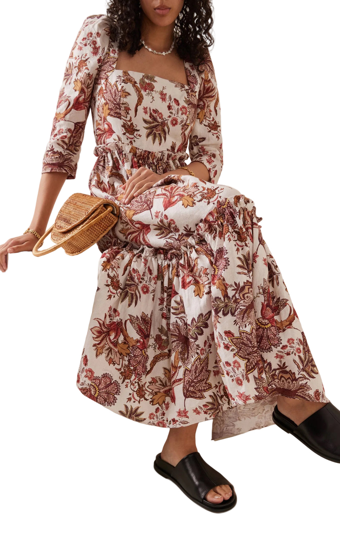 Cara Cara Blue Hill Linen Dress - 6