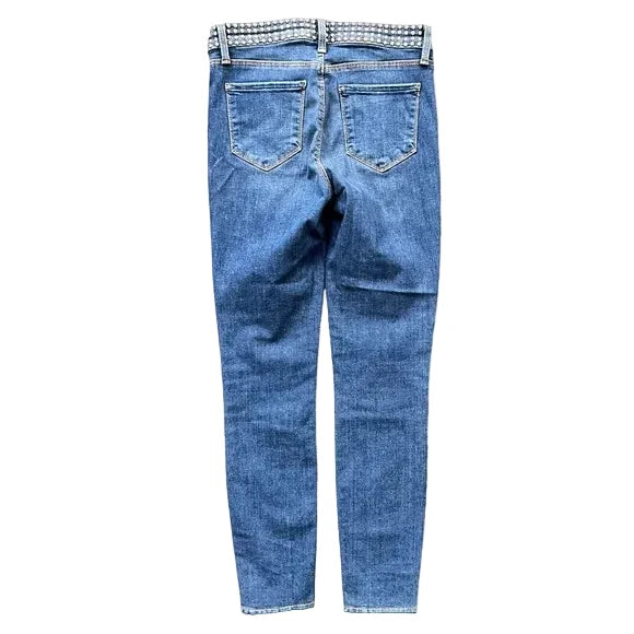 L’Agence Margot Blue Skinny Silver Studded - 28