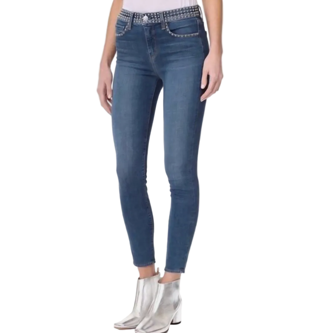 L’Agence Margot Blue Skinny Silver Studded - 28