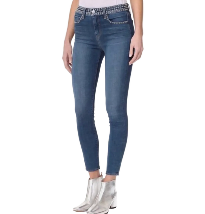 L’Agence Margot Blue Skinny Silver Studded - 28