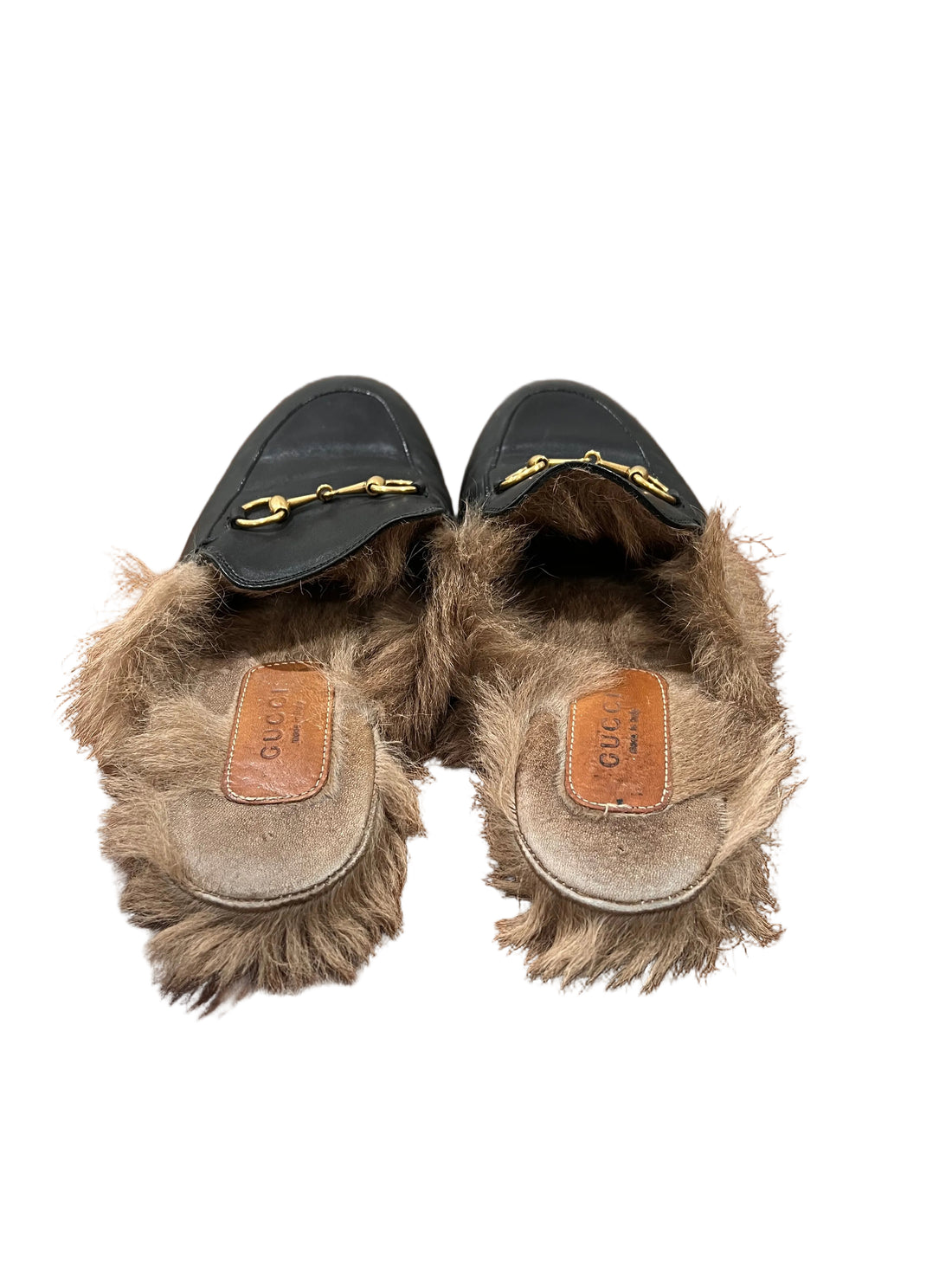 Gucci Princetown Leather Slipper Loafers - 37.5