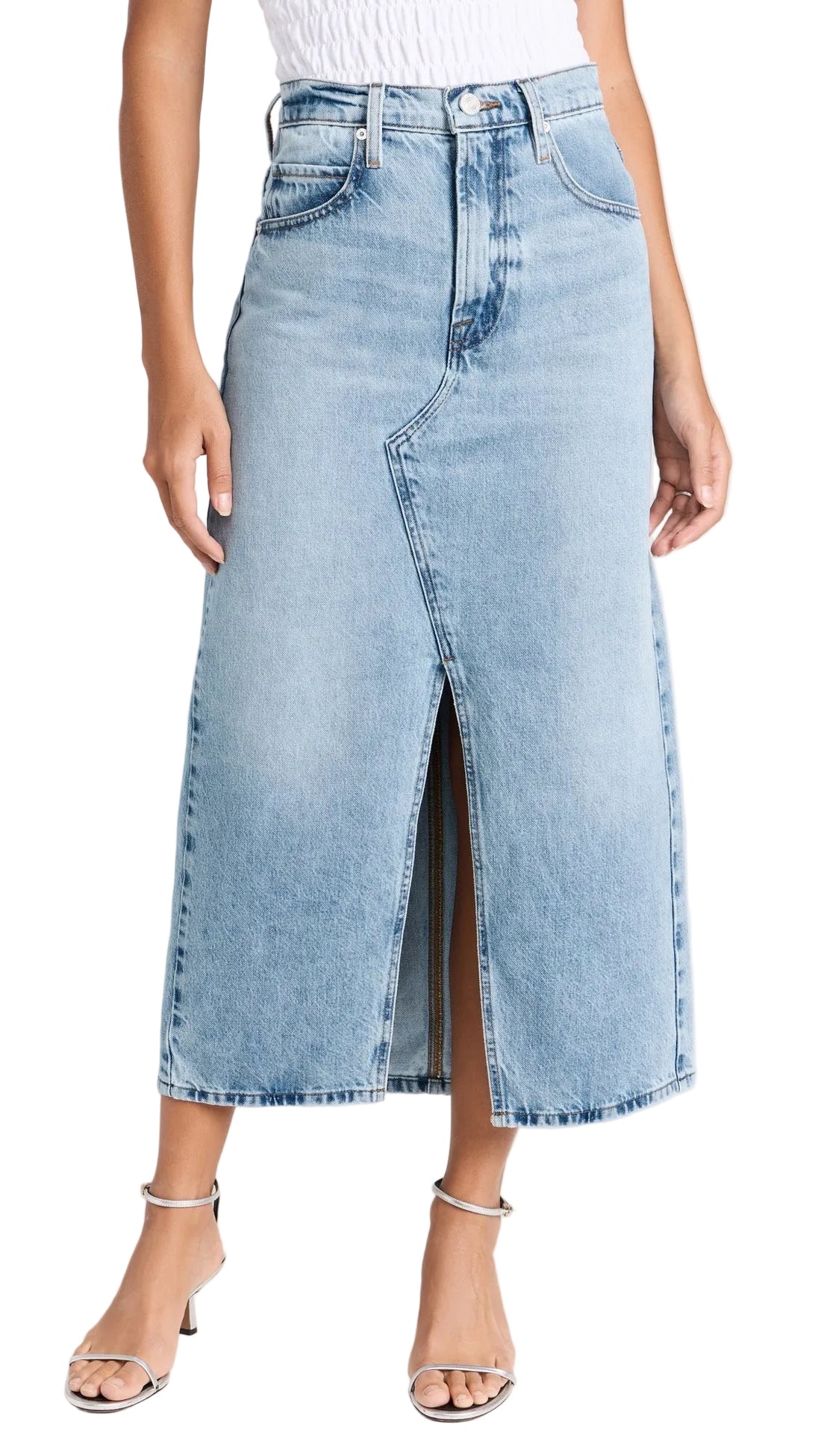 Frame The Midaxi Skirt Angled Seam - 30