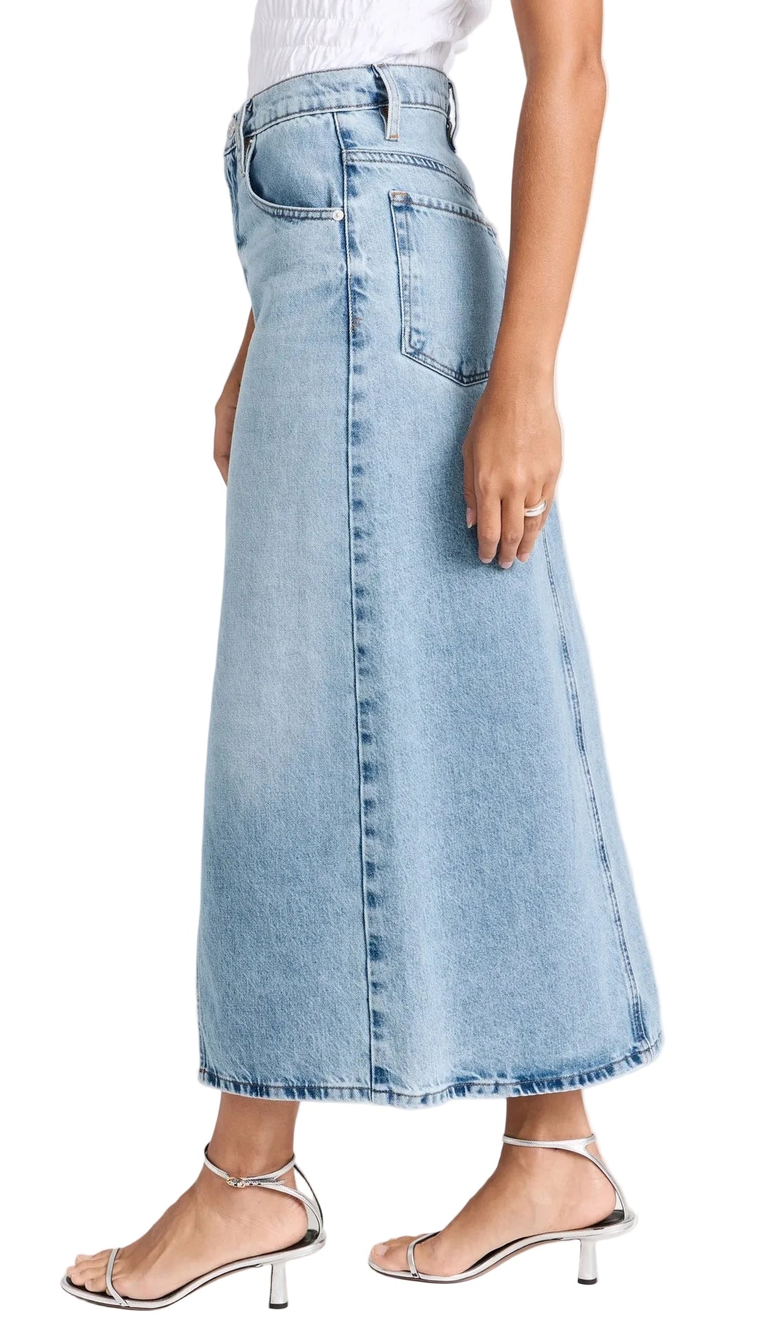 Frame The Midaxi Skirt Angled Seam - 30