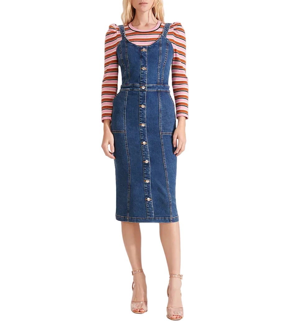 Veronica Beard Leone Denim Dress - 8