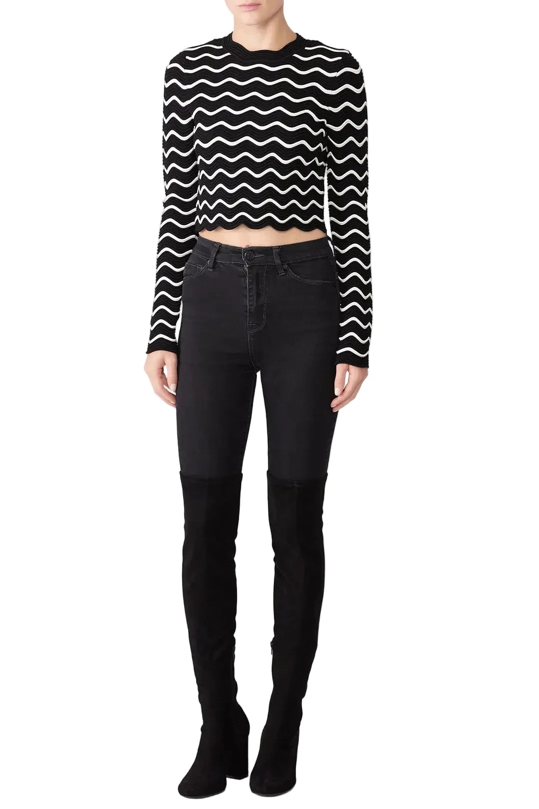 Milly of NY Textured Wave Pullover - L