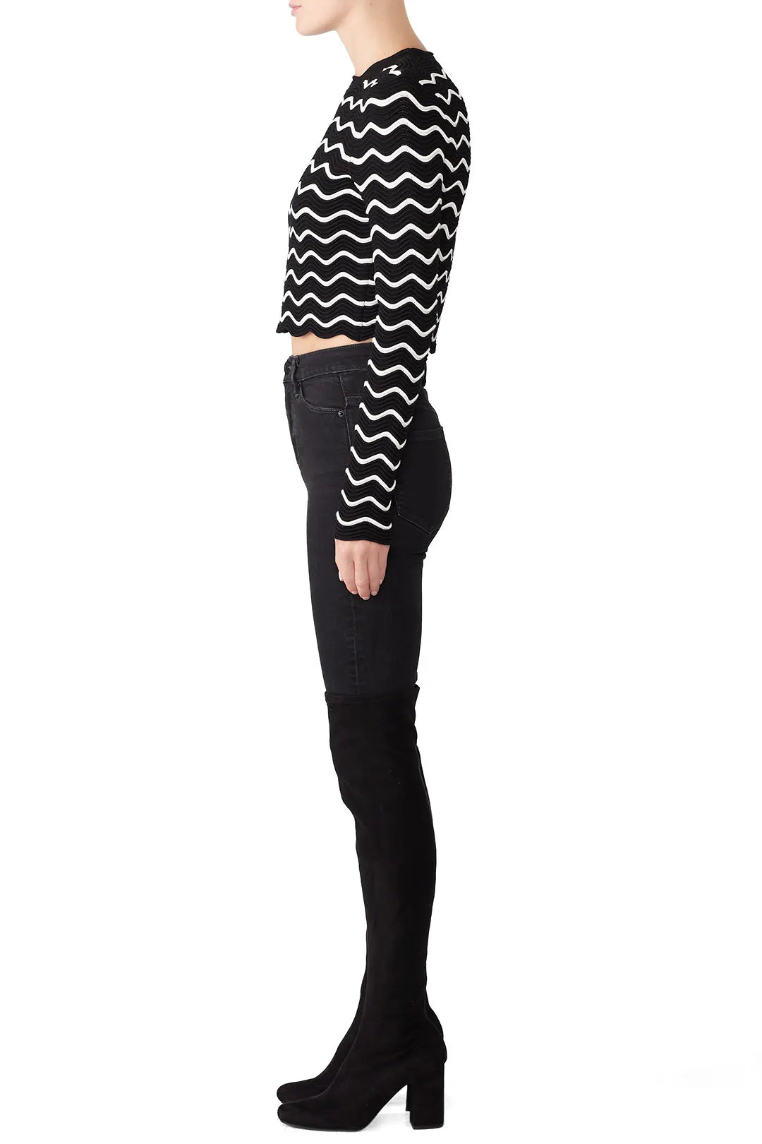 Milly of NY Textured Wave Pullover - L