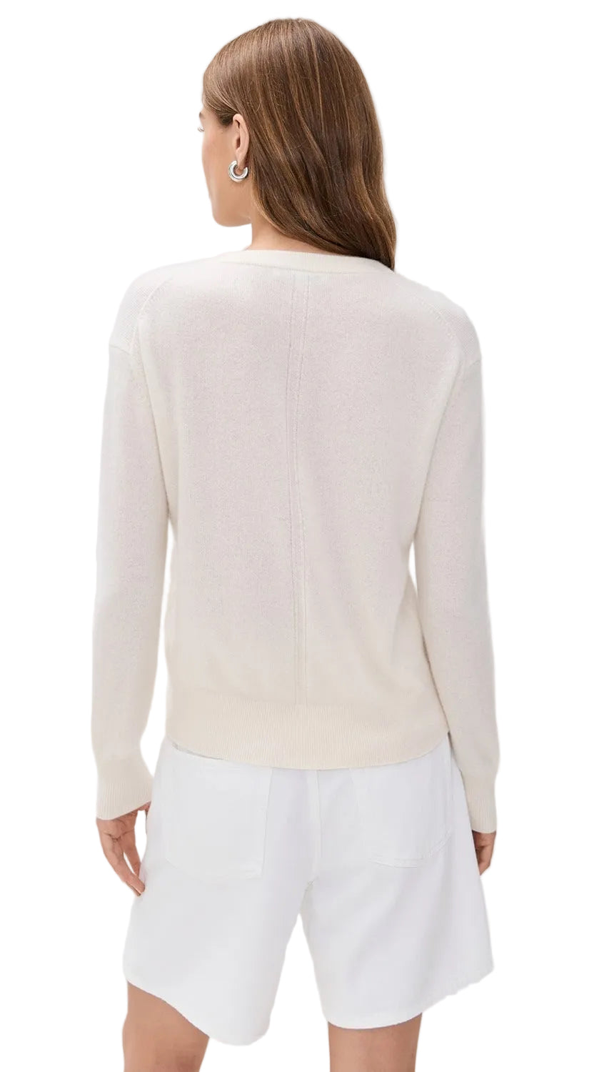 White+Warren Cashmere V Neck - M