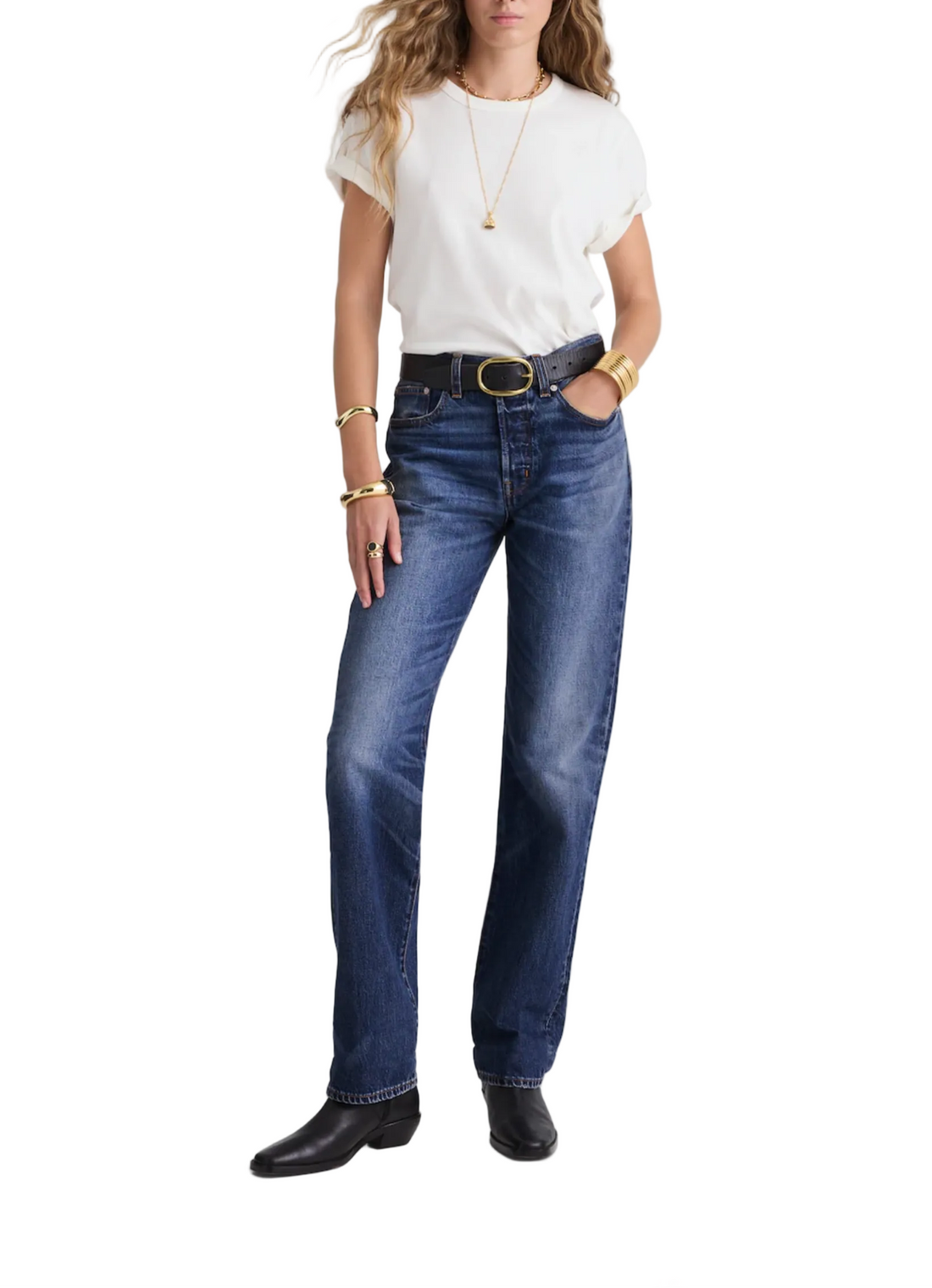 Madewell The Dakota Longline Straight Jean - 25