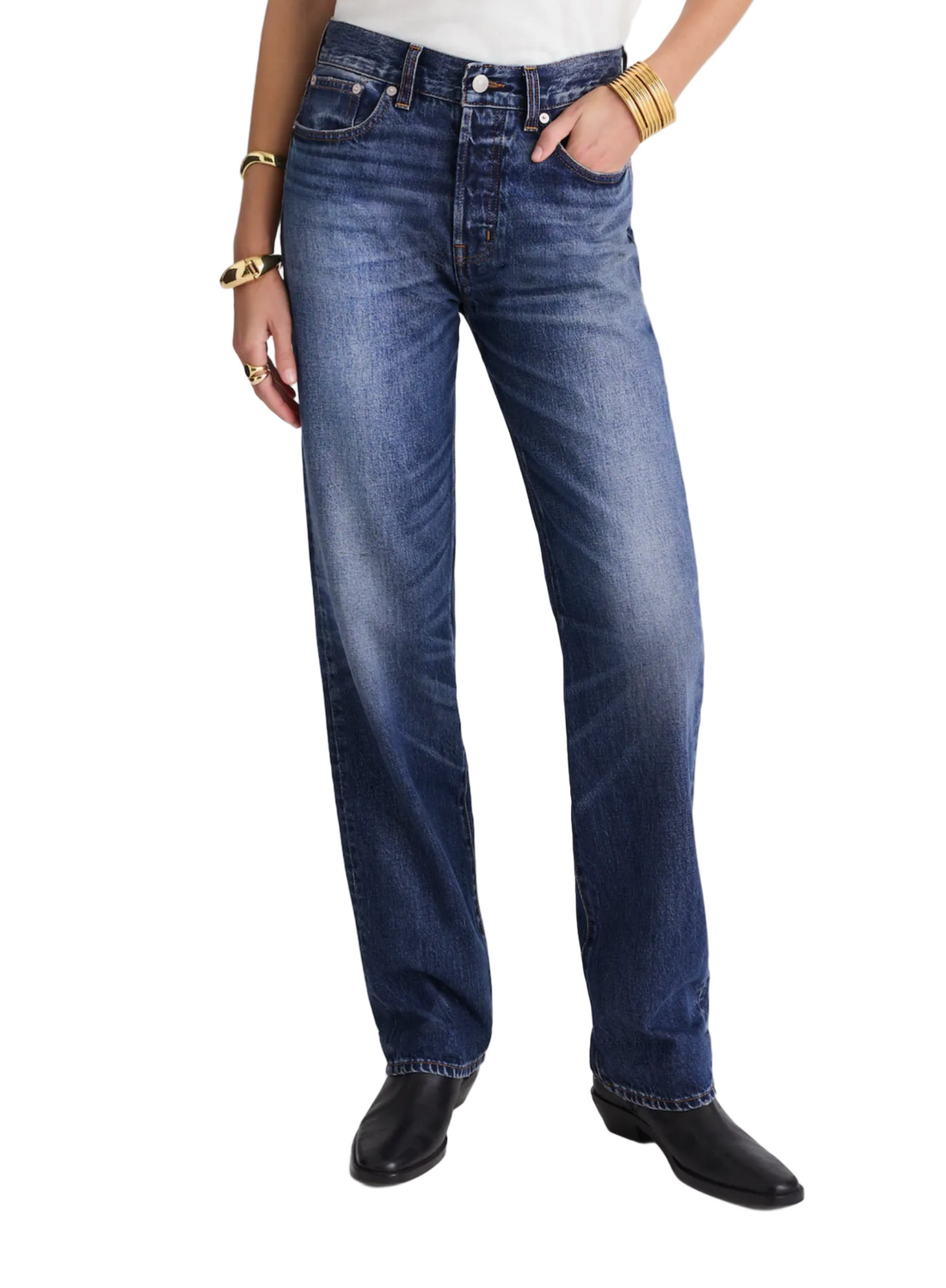 Madewell The Dakota Longline Straight Jean - 25