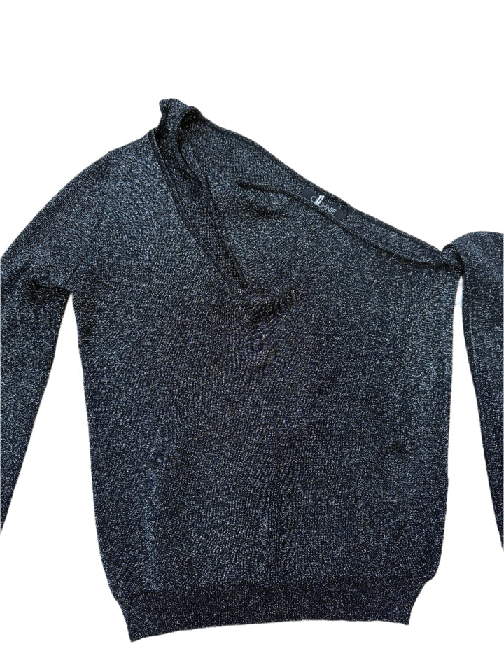 Cushine Long Sleeve Knit Top with Twist Detail- XS