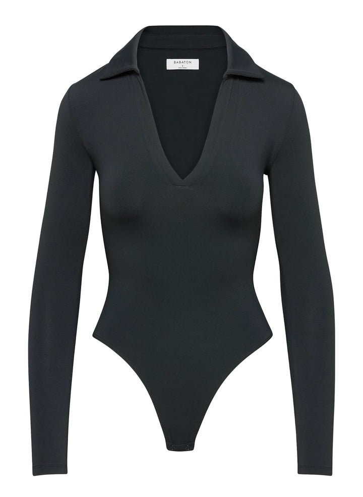 Babaton Contour Polo Longsleeve Bodysuit - S