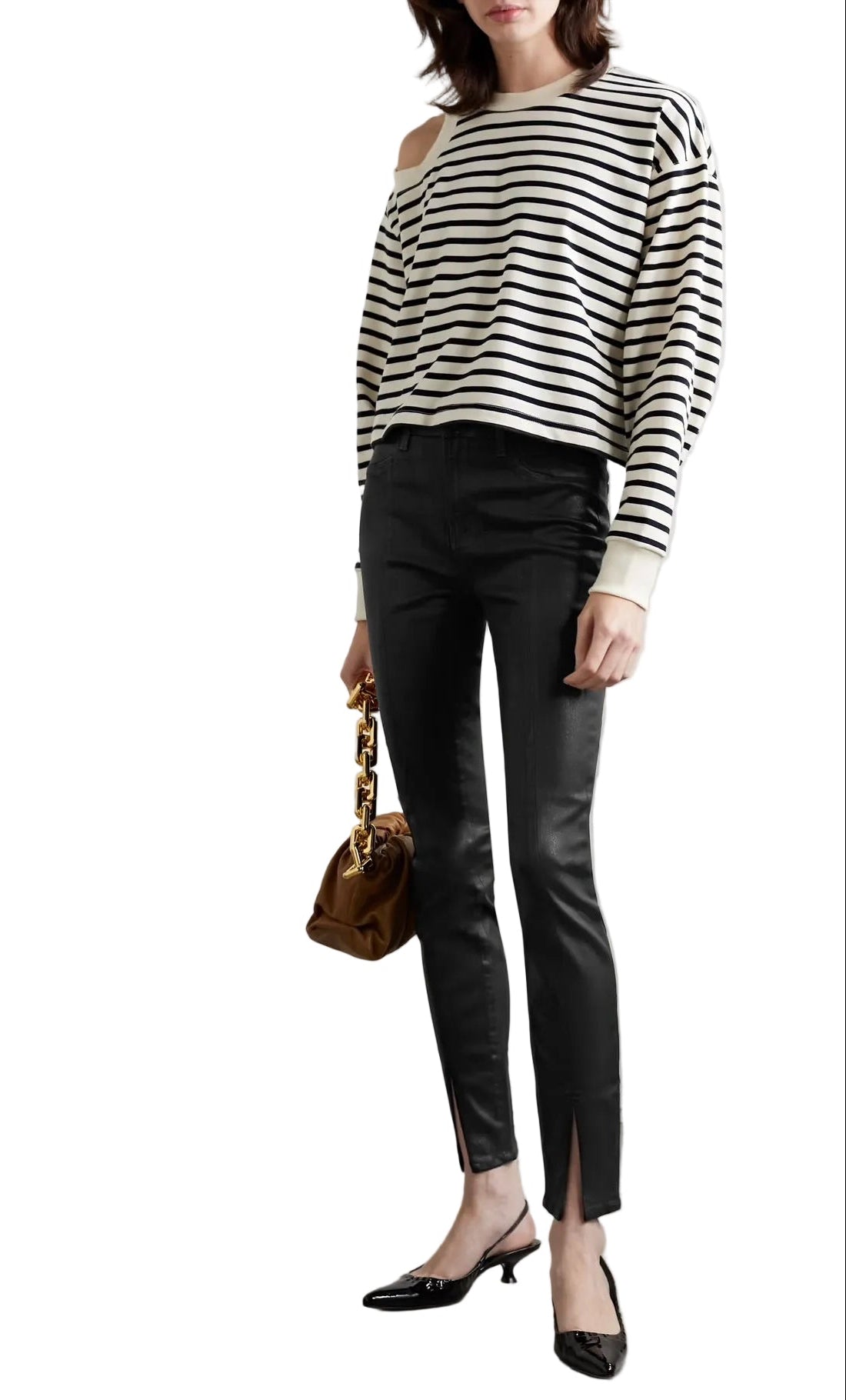 L’Agence Jyothi Coated High-Rise Skinny Jeans - 24