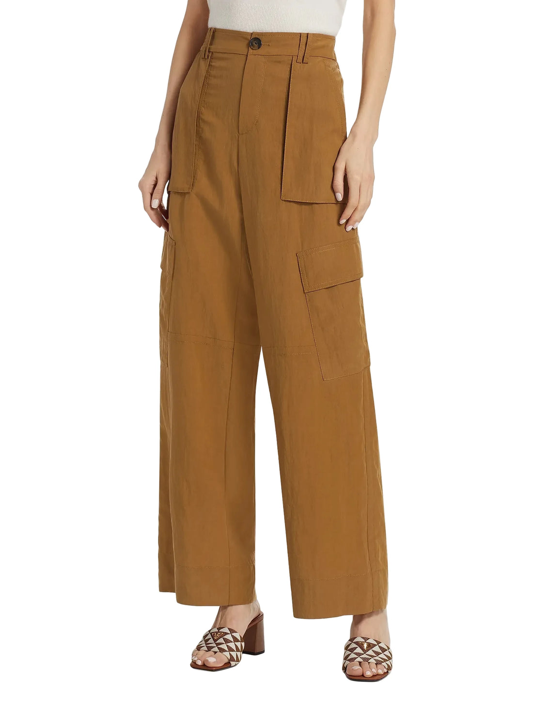 Vince Wide-Leg Cargo Trousers - 2
