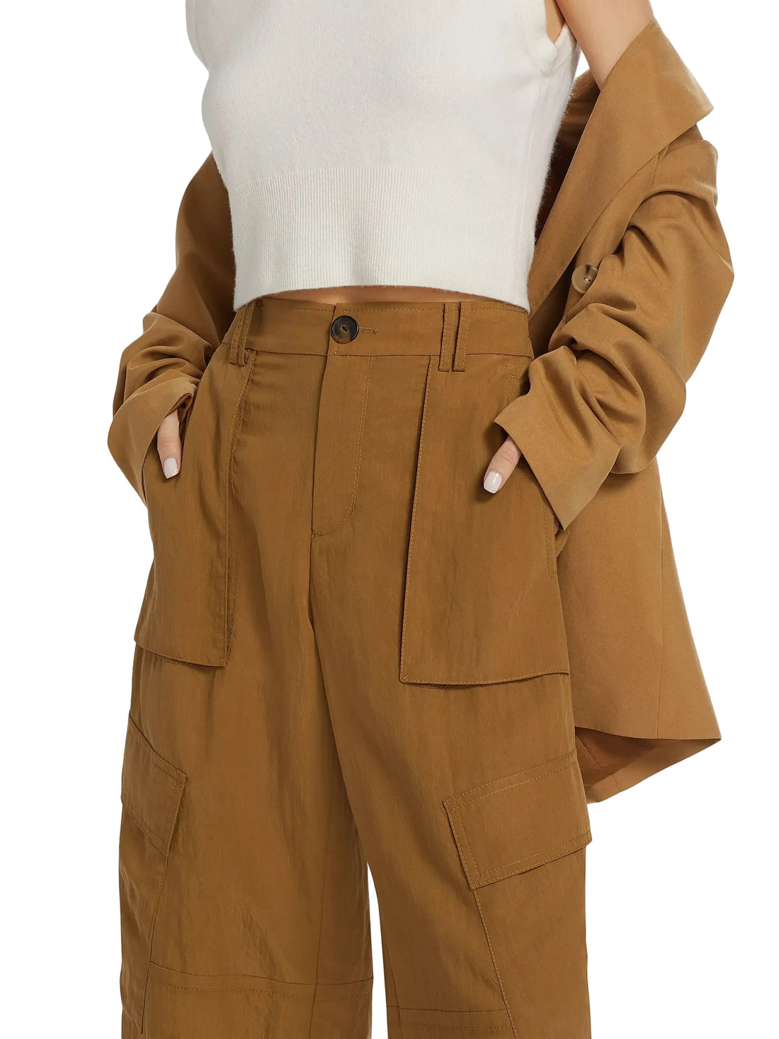 Vince Wide-Leg Cargo Trousers - 2