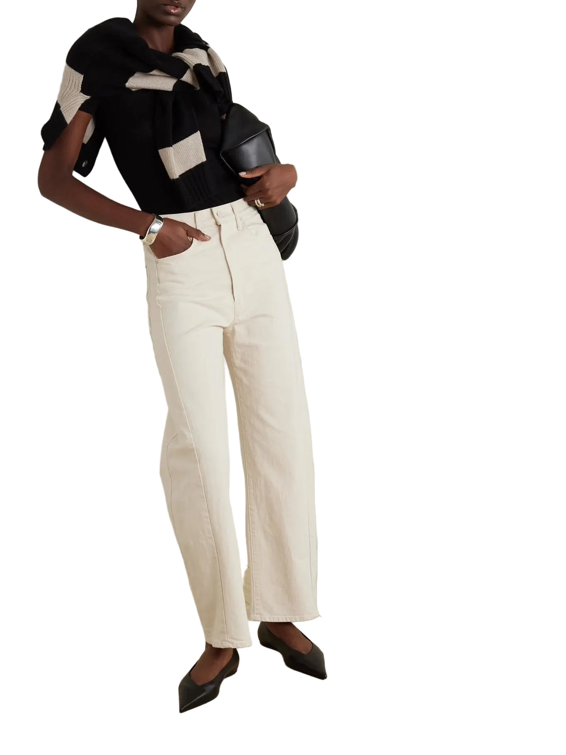 Mother Half-Pipe Ankle High-Rise Barrel Jeans - 27