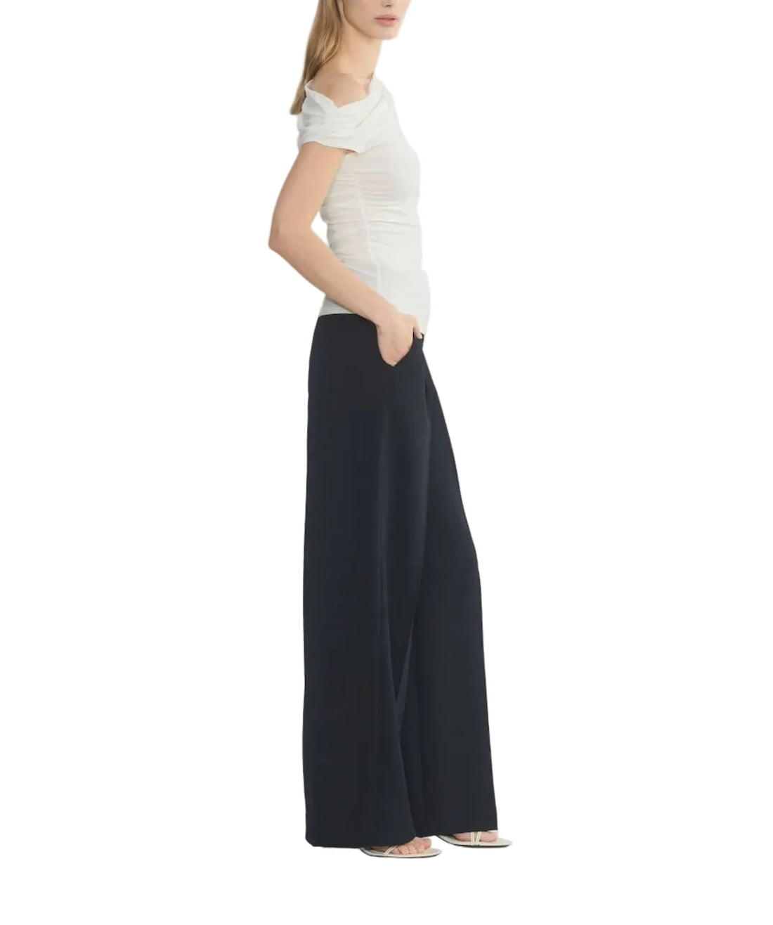 Aritzia The Effortless Pant Wider - Crepette - 4