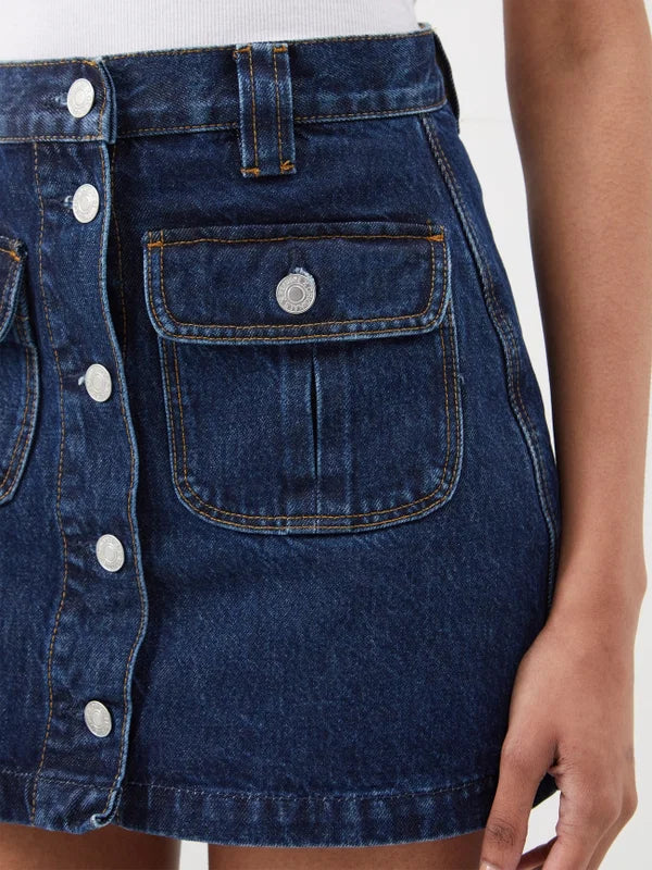 Re/Done 70s Denim Mini Skirt - L