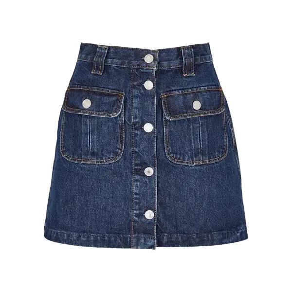 Re/Done 70s Denim Mini Skirt - L