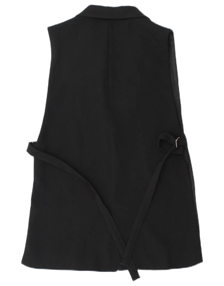 Zara Black Sleeveless Blazer - M