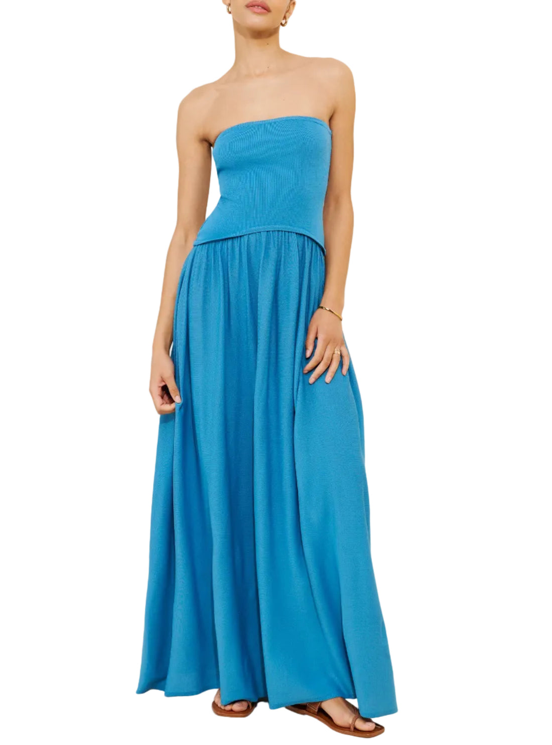 Solid & Striped The Strapless Soglio Dress - M