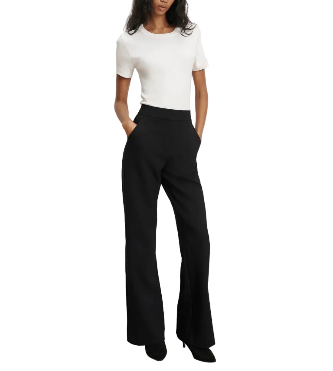 Veronica Beard Tonelli Pant Black High-Rise Trouser - 0