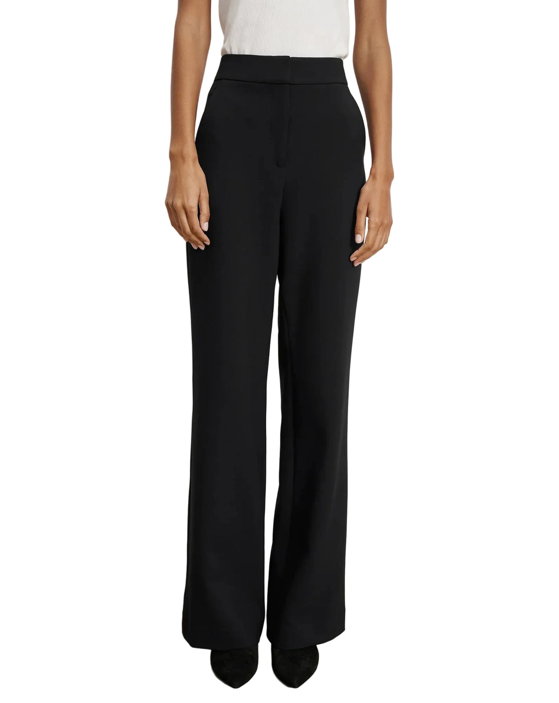 Veronica Beard Tonelli Pant Black High-Rise Trouser - 0